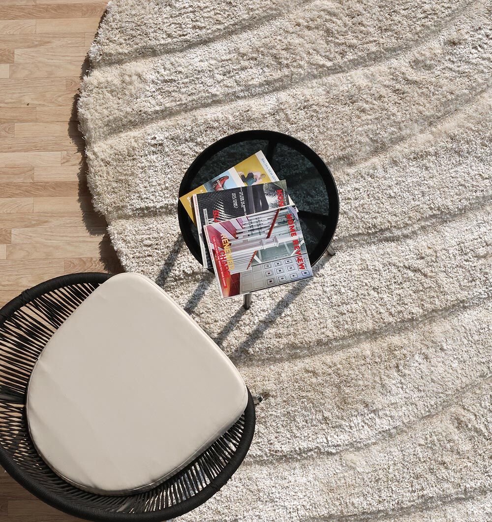 Christie Light Beige Irregular Shaggy Rug 20OCM X 300CM
