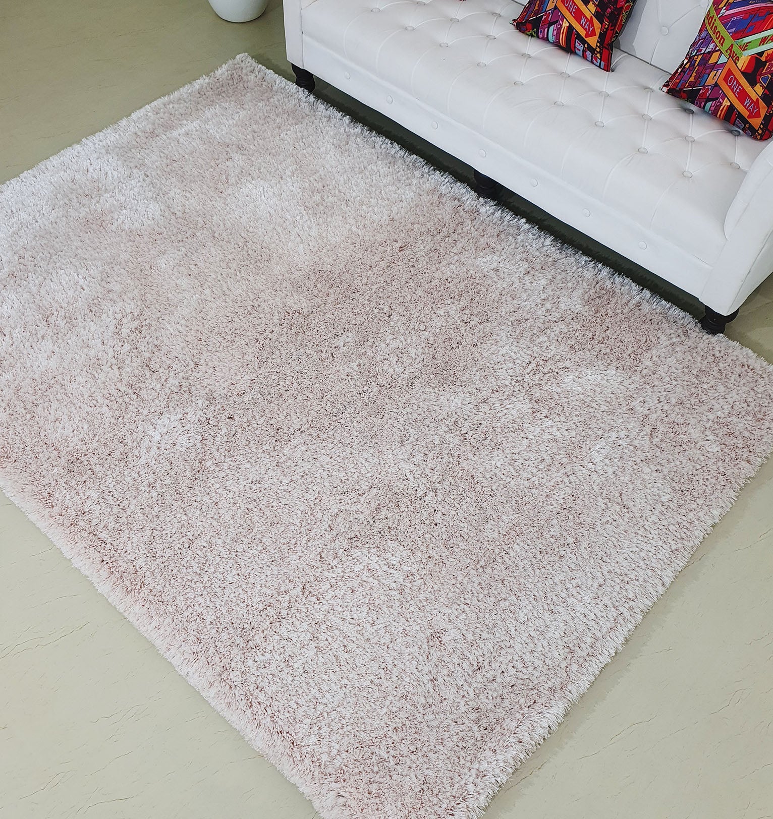 Light Pink Color Home Decor Shaggy Rug 300×400 CM