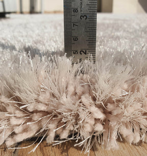 Light Pink Color Living Room Shaggy Rug 170X240 CM