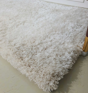 White Color Shaggy Rug 80X200 CM