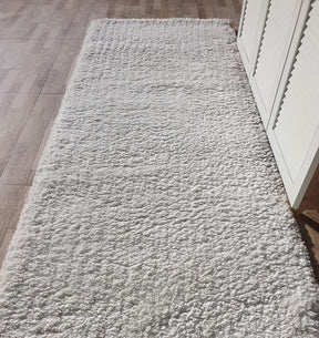 Soft White Shaggy Rug 80X200 CM