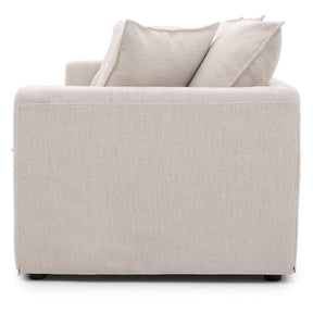 HAND CRAFTED KIANNA BEIGE FABRIC SOFA