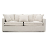 HAND CRAFTED KIANNA BEIGE FABRIC SOFA