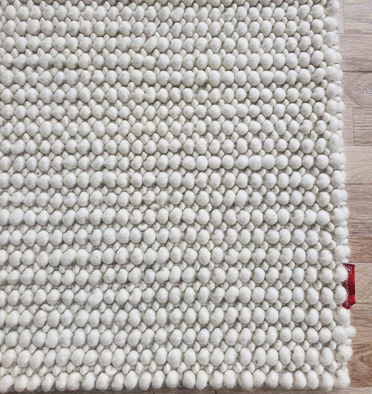 Hand Made Natural White Colour Woven Rug (5 Sizes)