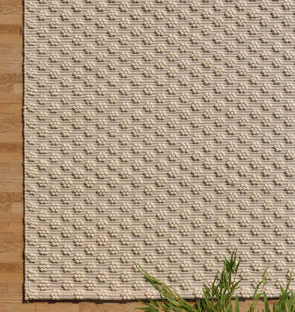 Laurie Natural White Woven Rug  (5 Sizes)