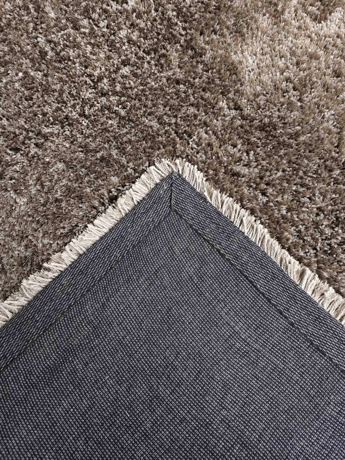 Hand Made Grey Shaggy Area Rug 200 CM