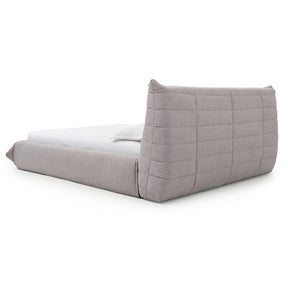 VALARIE GREY LOW PROFILE FABRIC BED