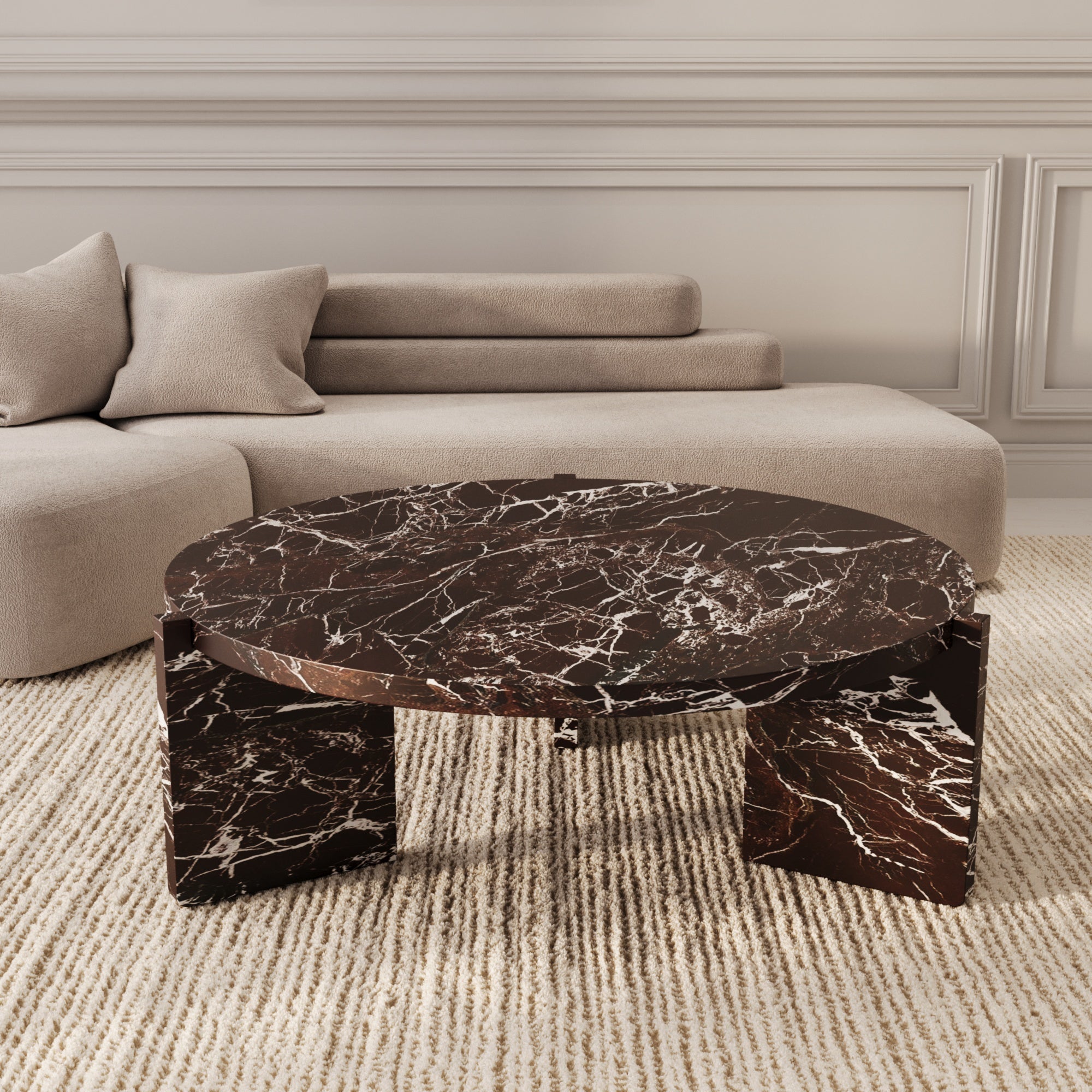 Belgravia Rosso Levanto Coffee Table