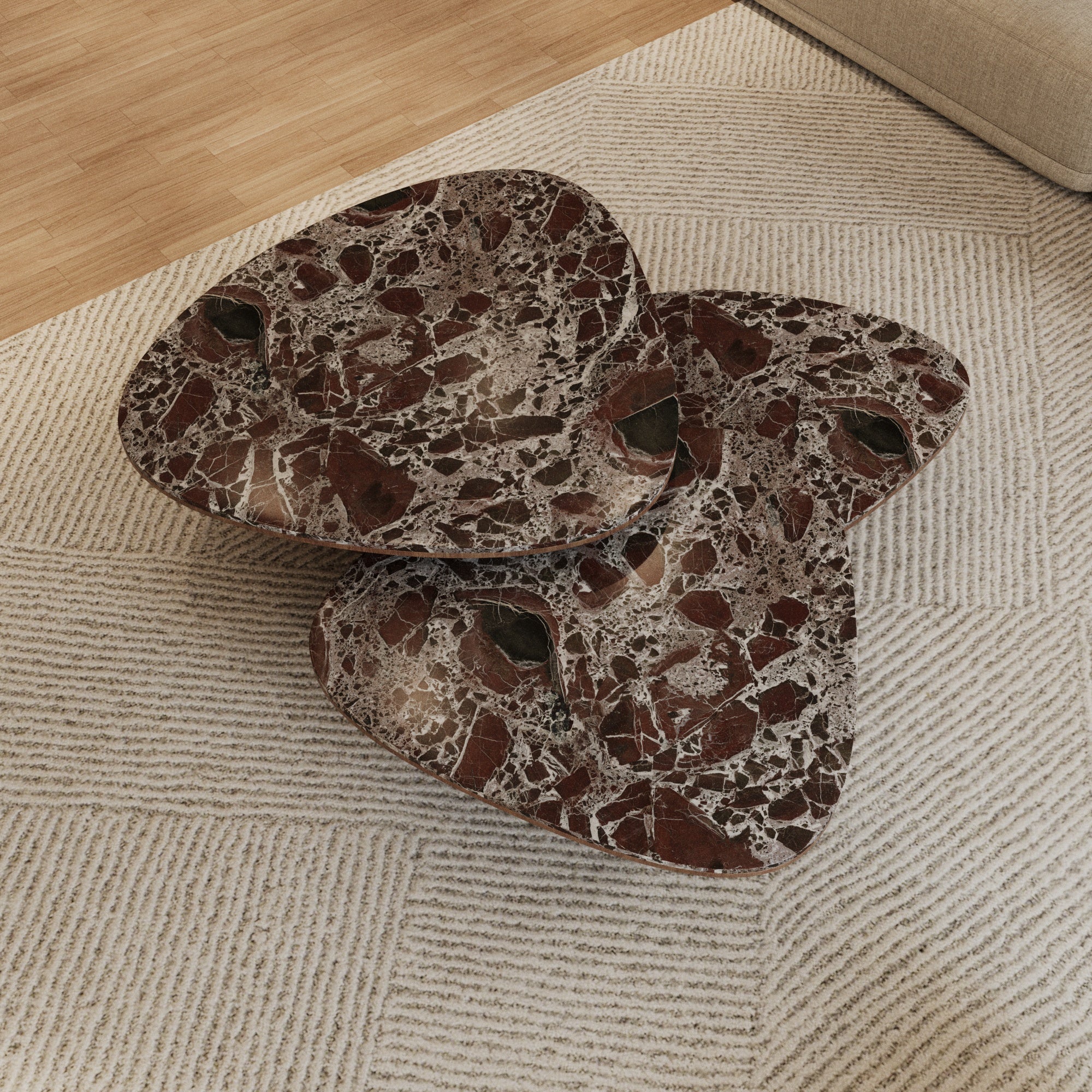 Magnus Rosso Levanto Nesting Coffee Table