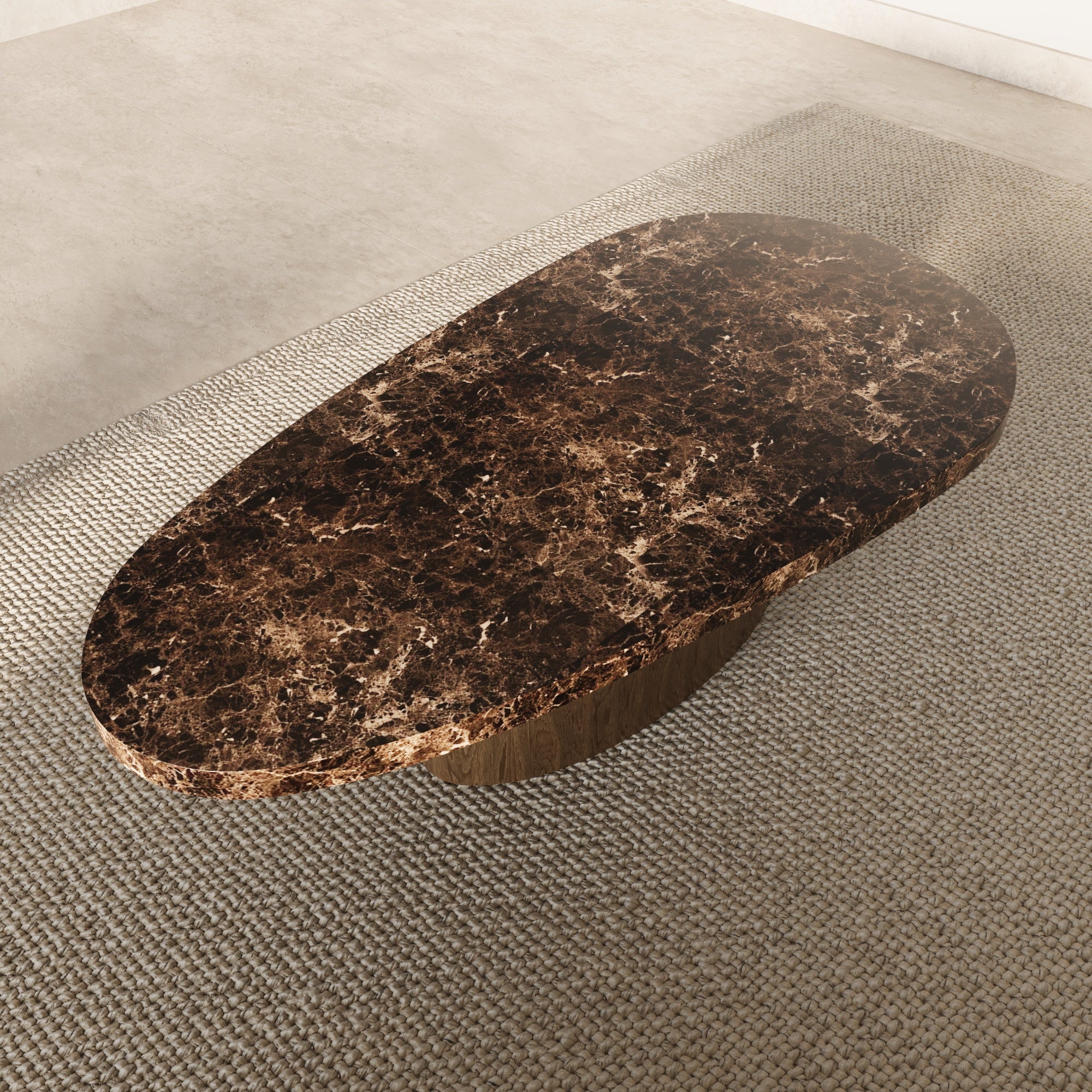 Vivian Dark Emperador Marble Coffee Table
