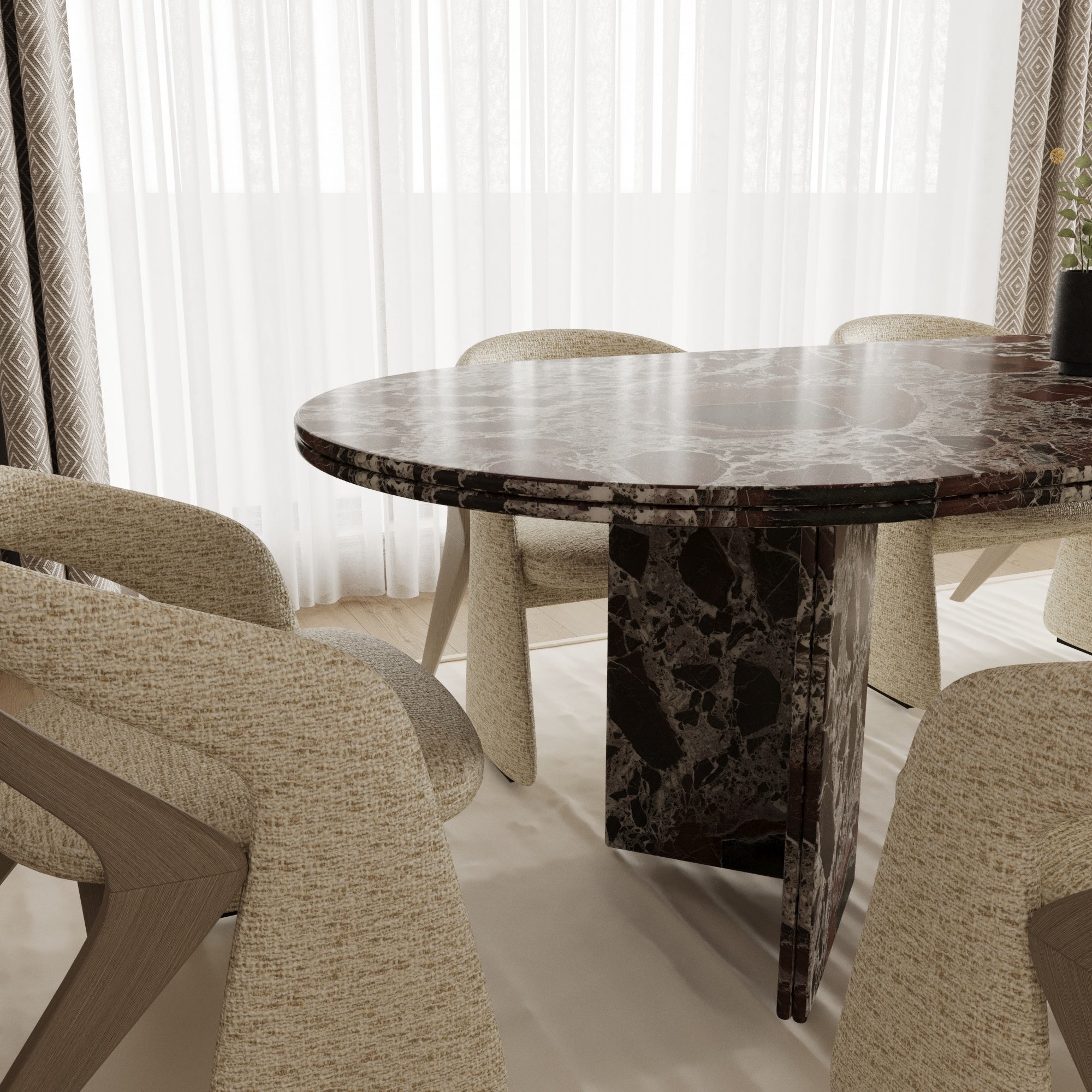 Burlington Rosso Levanto Dining Table