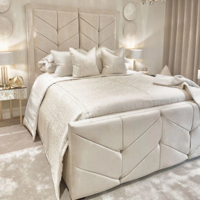 Luxury Vanilla Velvet Premium Bed