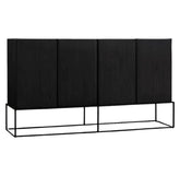 HAND MADE FREYA BLACK SCANDINAVIAN INSPIRED WOODEN LONDA SIDEBOARD