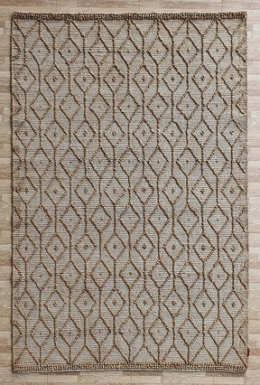 Hand Made Natural Light Brown Jute Woven Rug (6 Sizes)