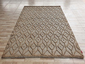 Hand Made Natural Light Brown Jute Woven Rug (6 Sizes)