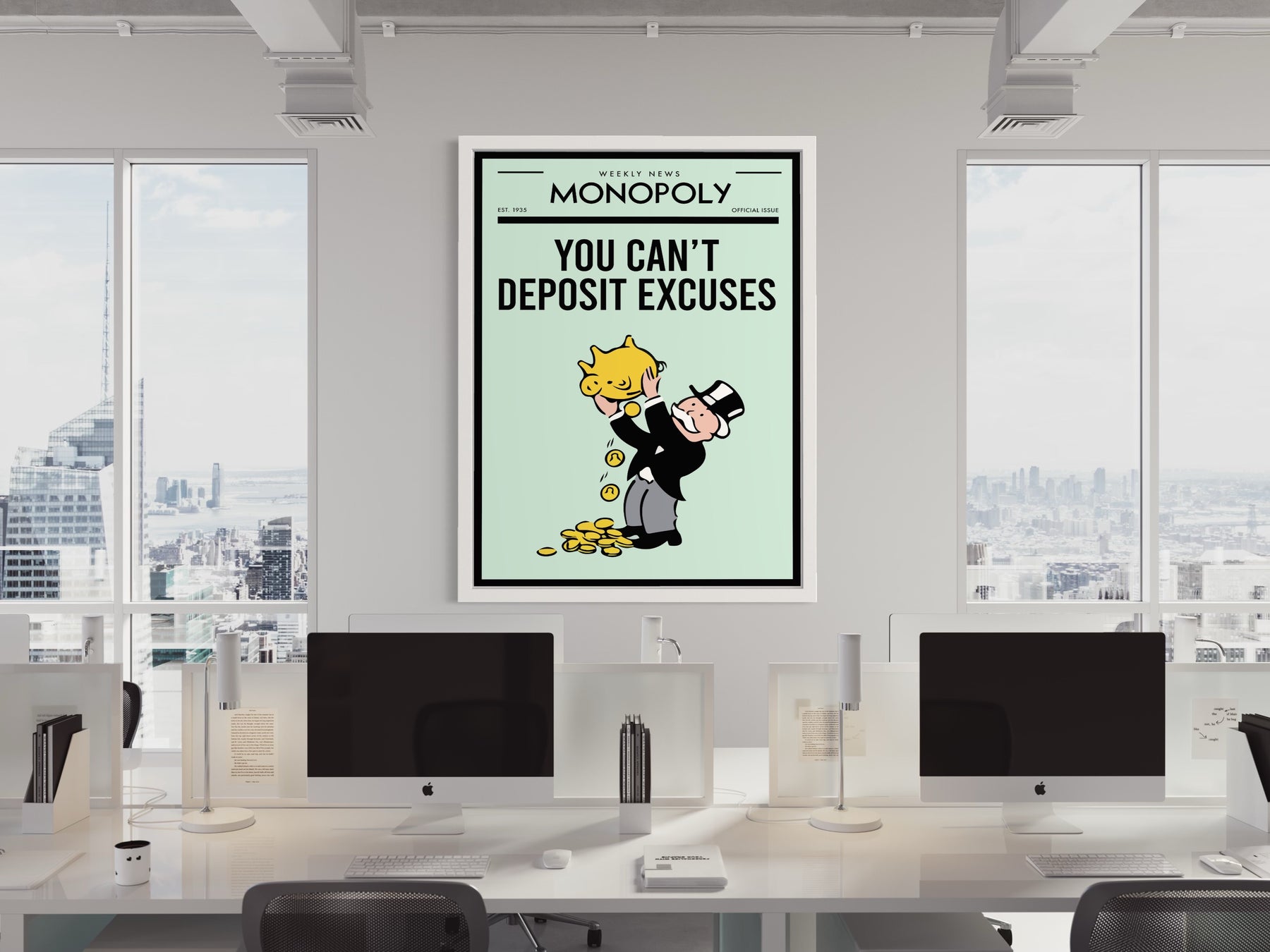 NO EXCUSES WALL ART