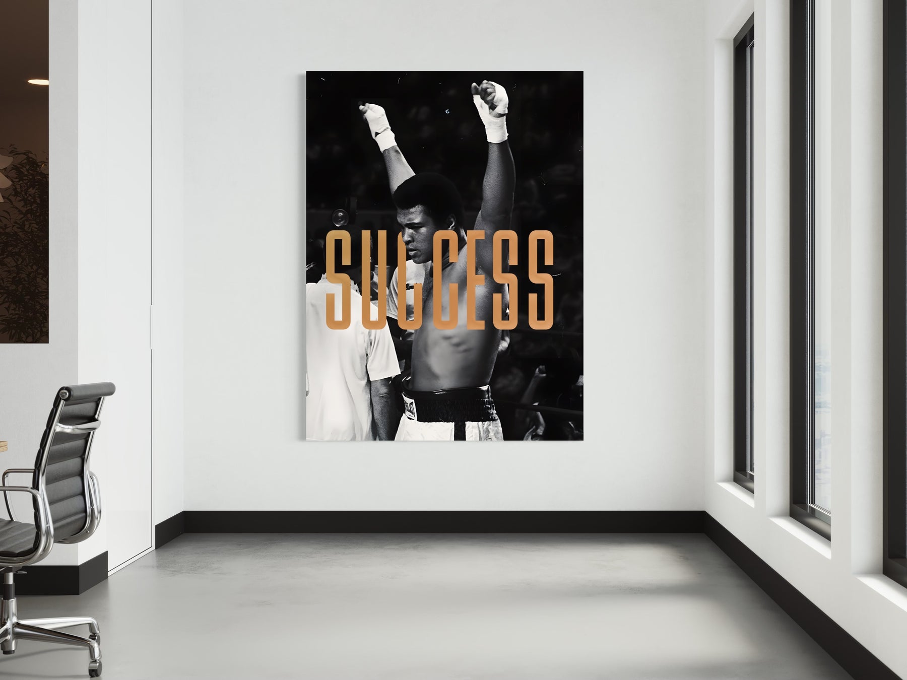 MUHAMMAD ALI SUCCESS CANVAS WALL ART