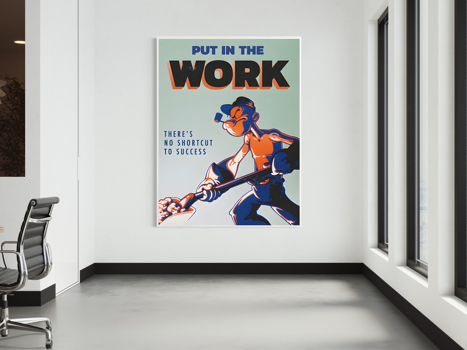 POP EYE PUT IN THE WORK CANVAS WALL ART