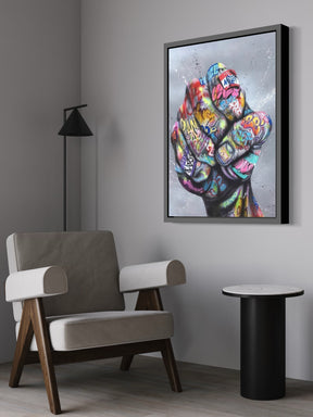 POWER - GRAFFITI STYLE CANVAS WALL ART