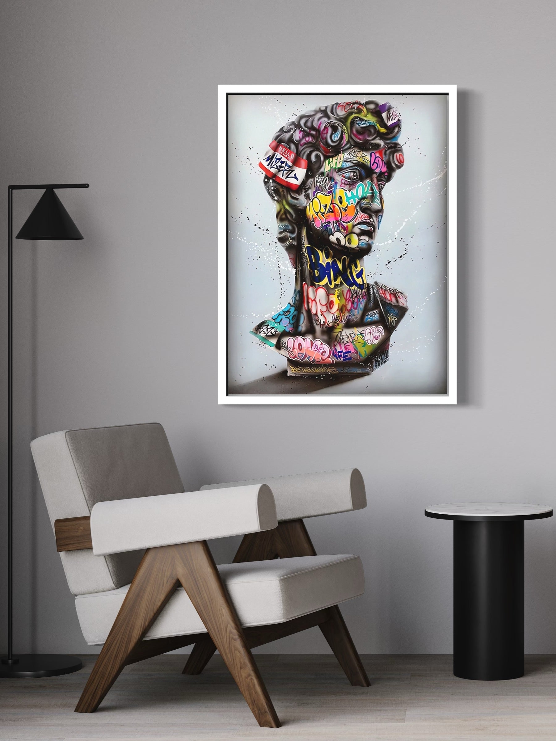 DAVID - GRAFFITI STYLE CANVAS WALL ART