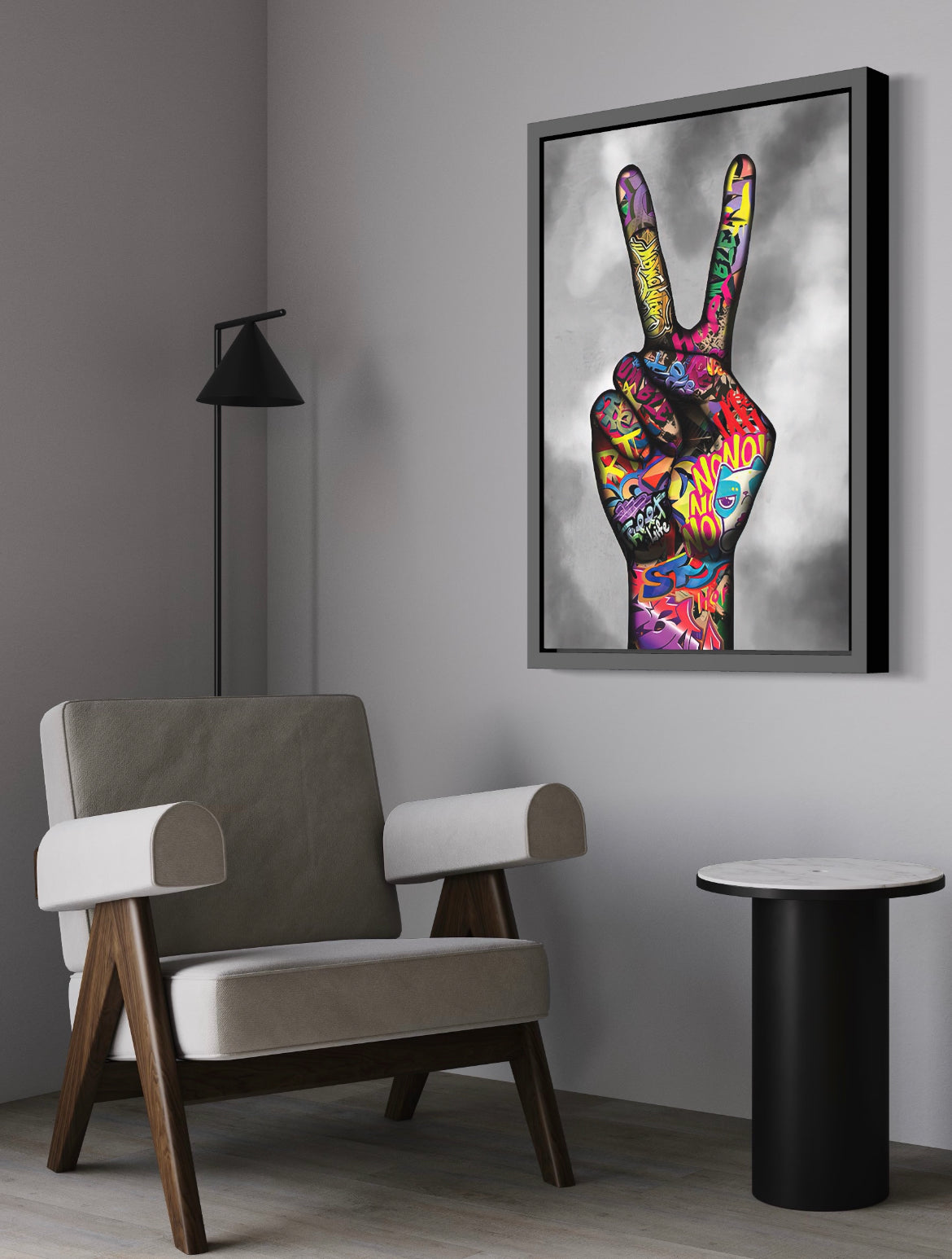 PEACE - GRAFFITI STYLE CANVAS WALL ART