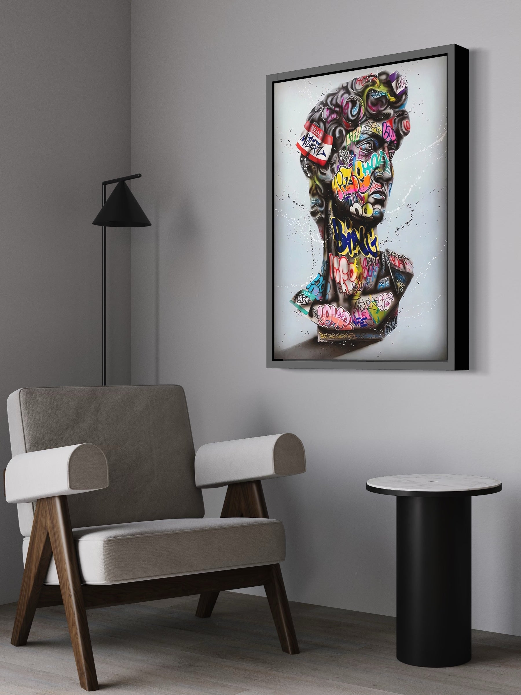 DAVID - GRAFFITI STYLE CANVAS WALL ART