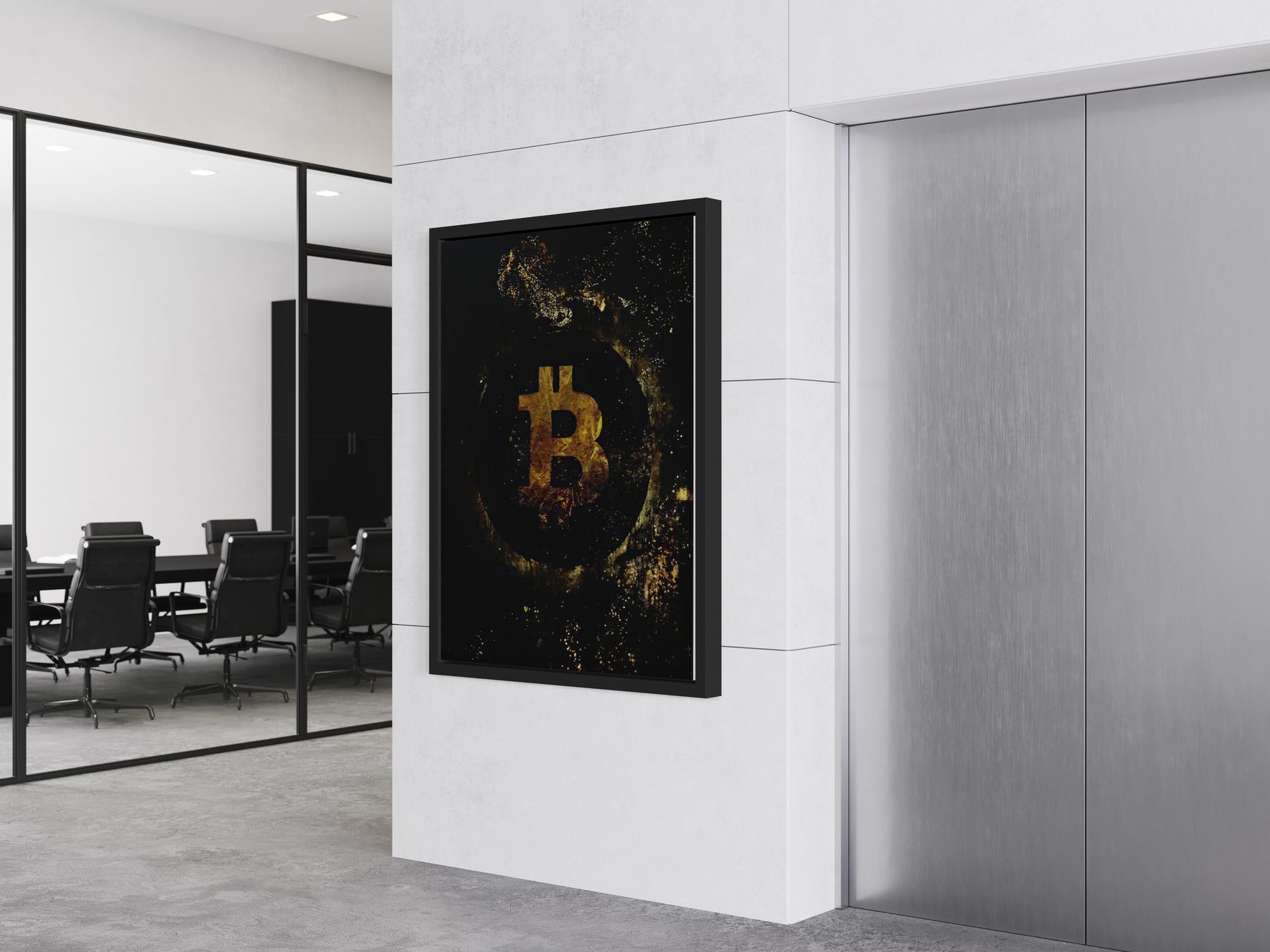 CRYPTO 1 OF 2 CANVAS WALL ART