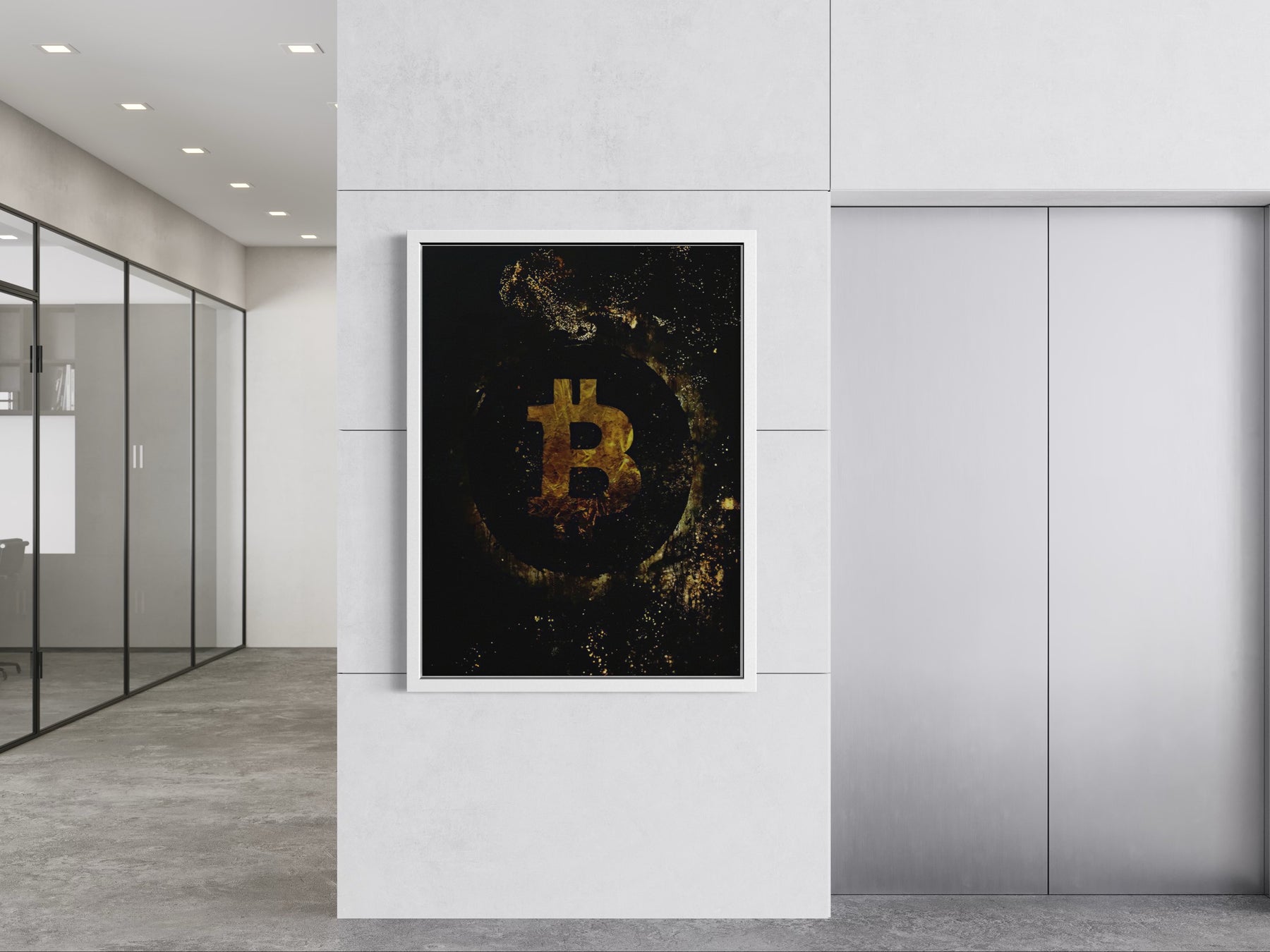 CRYPTO 1 OF 2 CANVAS WALL ART