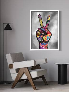 PEACE - GRAFFITI STYLE CANVAS WALL ART