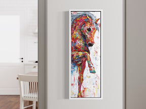 RAINBOW HORSE 1 OF 2 - CANVAS WALL ART